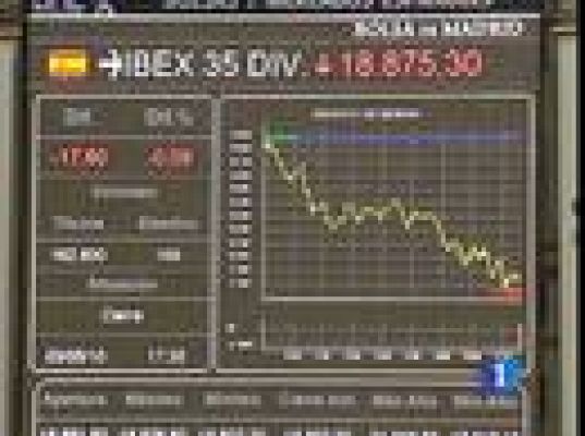  - Las bolsas se hunden