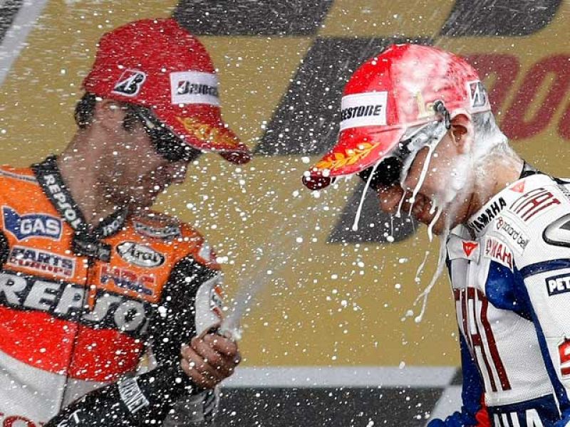 En el Gran Premio de Jerez se pudieron ver varias muestras de acercamiento entre Jorge Lorenzo y Dani Pedrosa.