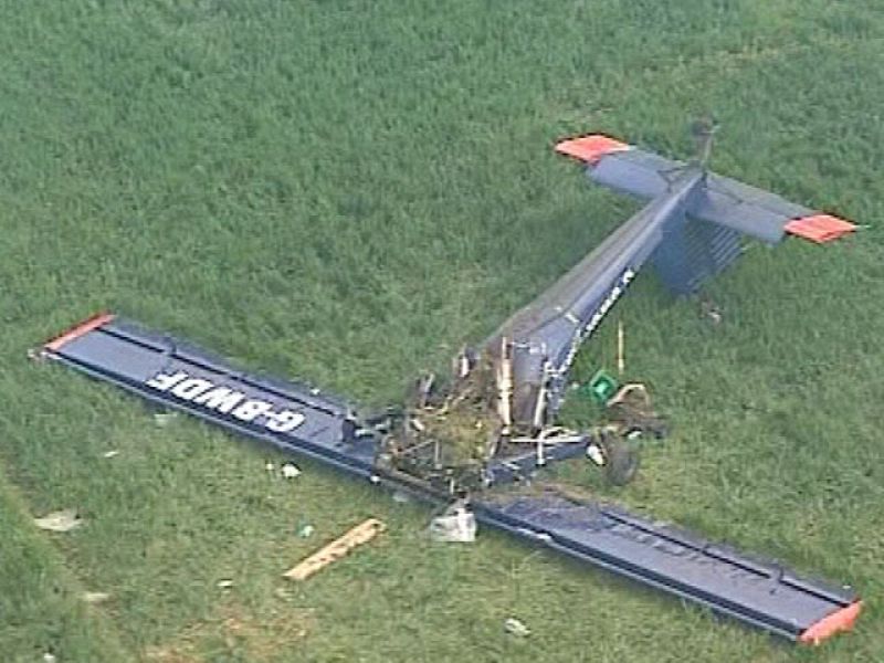 Accidente del candidato de la Independencia de Reino Unido