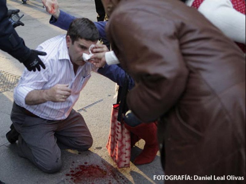 Dos heridos en un tiroteo en la Puerta del Sol de Madrid