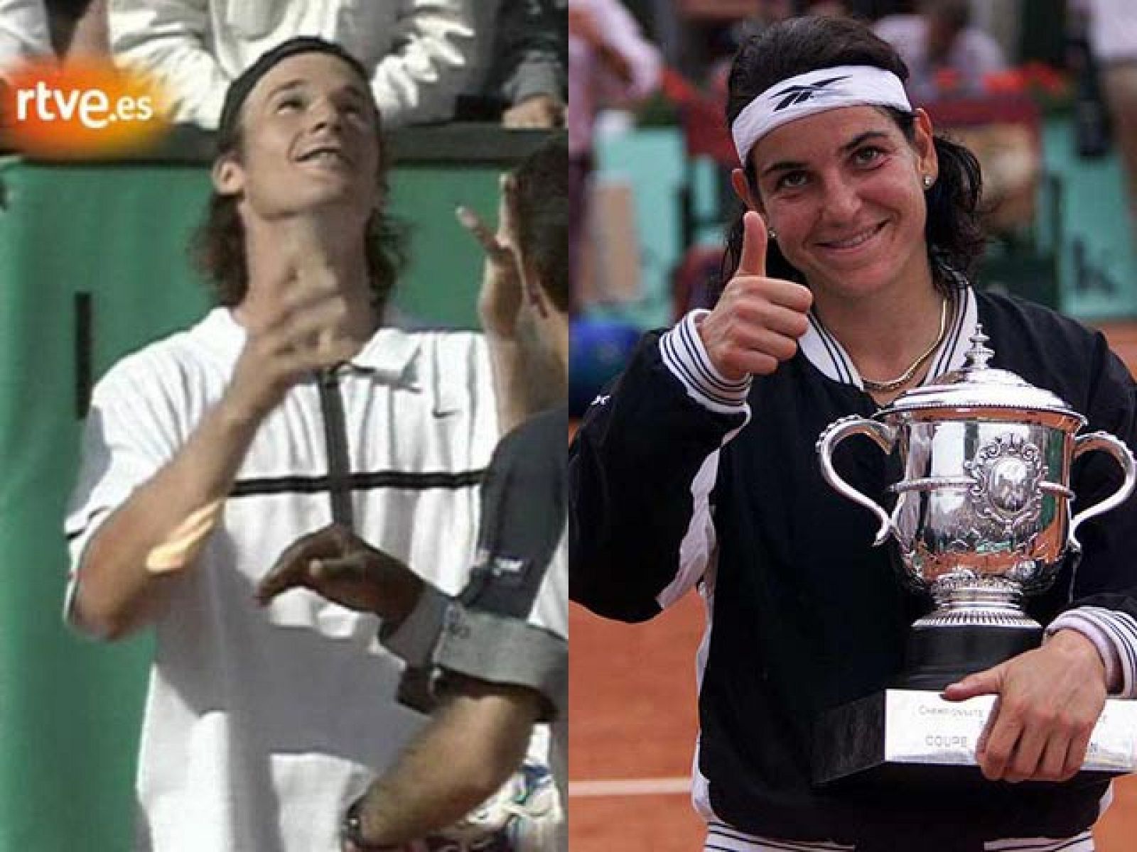 Carlos Moyá y Arantxa Sánchez Vicario firman un nuevo doblete español en el Roland Garros de 1998. El balear, además, jugando la final contra Corretja  