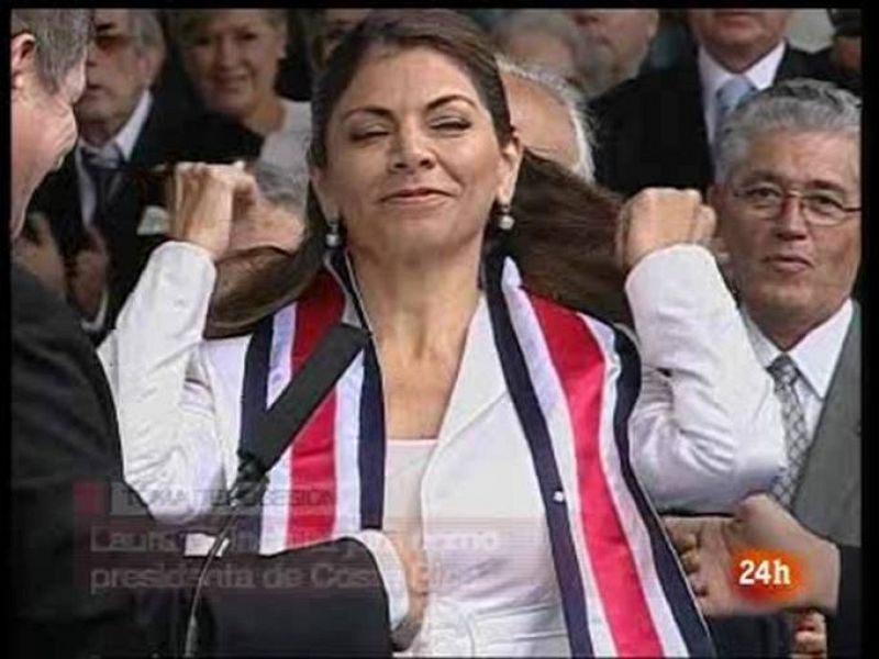 Laura Chinchilla se convierte en la primera presidenta de Costa Rica