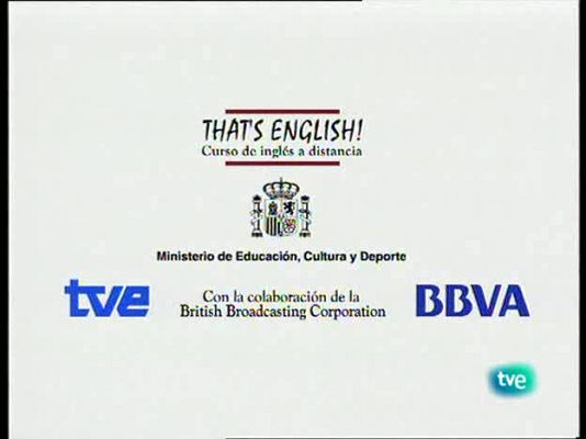 That's English - Módulo 7 - Unidad 6 - Programa 1