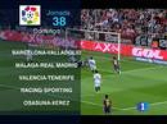  - La Liga se decidirá el domingo