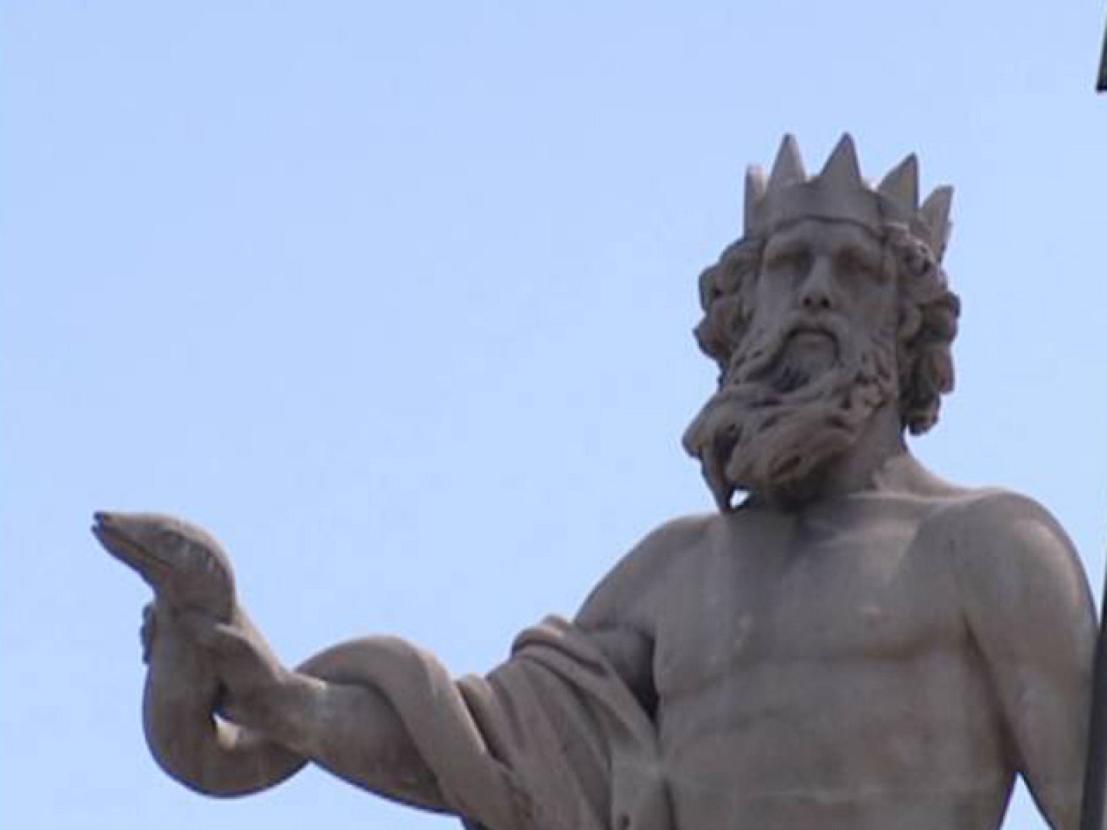 El dios Neptuno está preparándose para celebrar la consecución de la Europa League si finalmente se produce ante el Fulham.