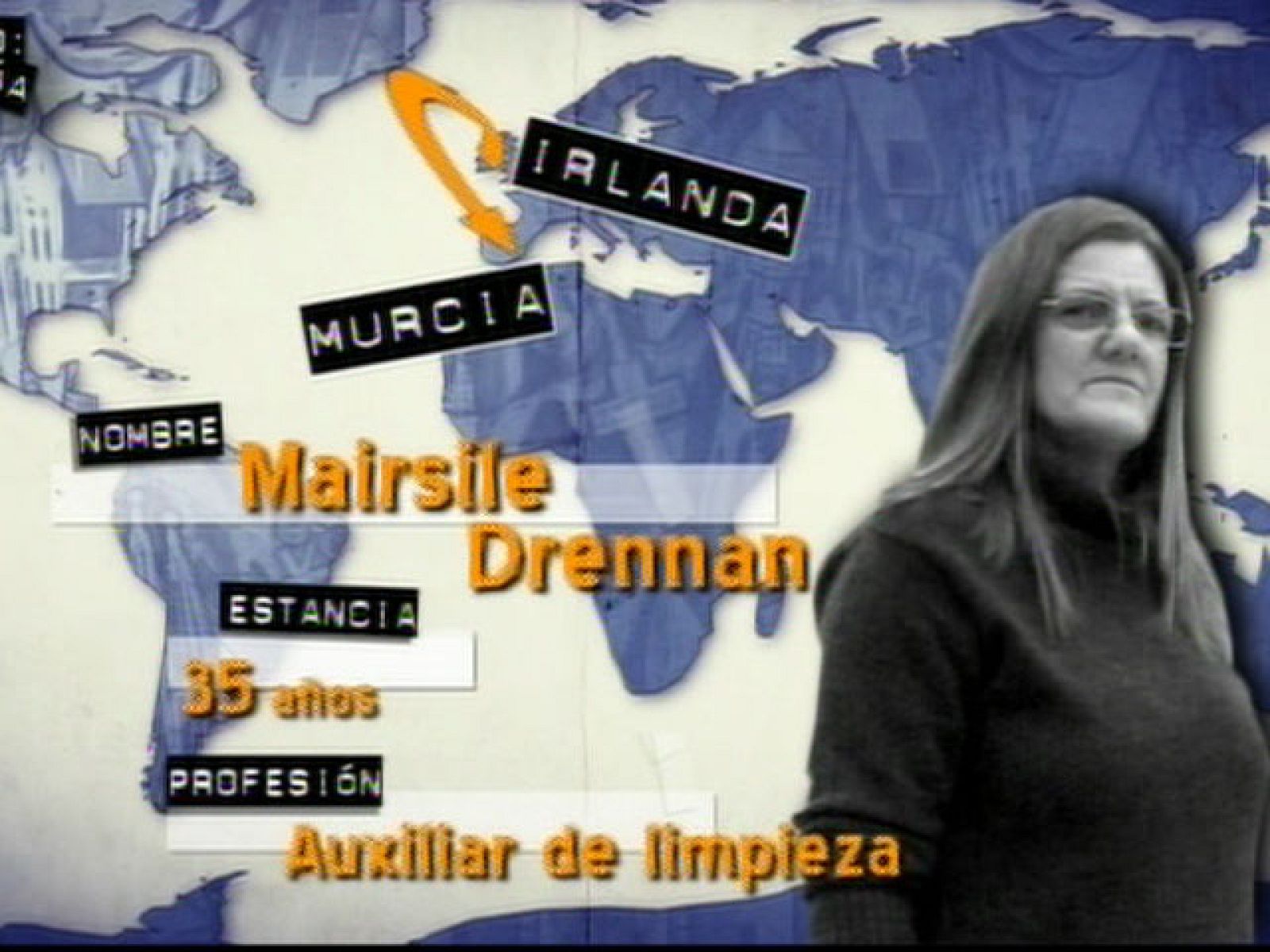 Mairsile vino a España a aprender castellano y ya lleva 35 años porque dice que aquí disfrutamos más de la vida. Con ella conocemos Aguilas. (11/05/10).