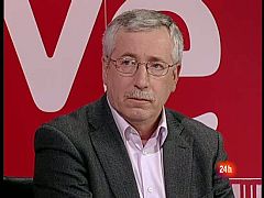 Noche 24 - Toxo, líder de CC.OO. habla del plan de ajuste en 'La Noche en 24 Horas'