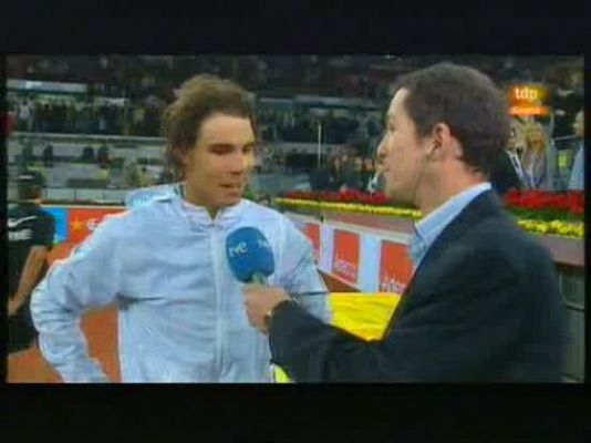 Madrid Open de Tenis - Nadal: "He mejorado mi juego"
