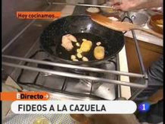 Fideos a la cazuela