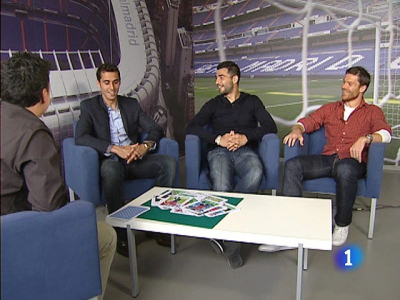 De naipes con los internacionales del Madrid