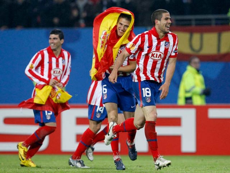 El Atlético de Madrid ha regresado a los entrenamientos con la resaca de su título europeo. 