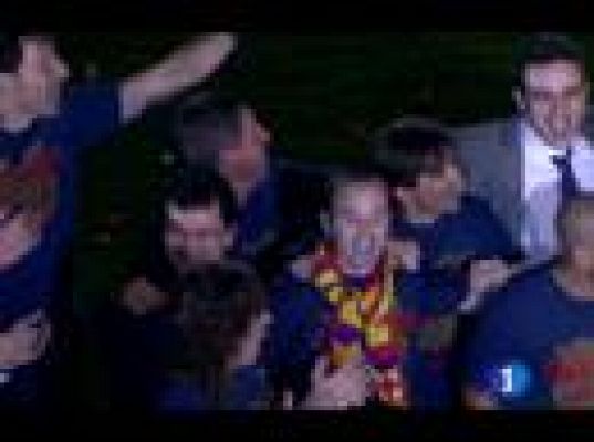 El Barça celebra la Liga