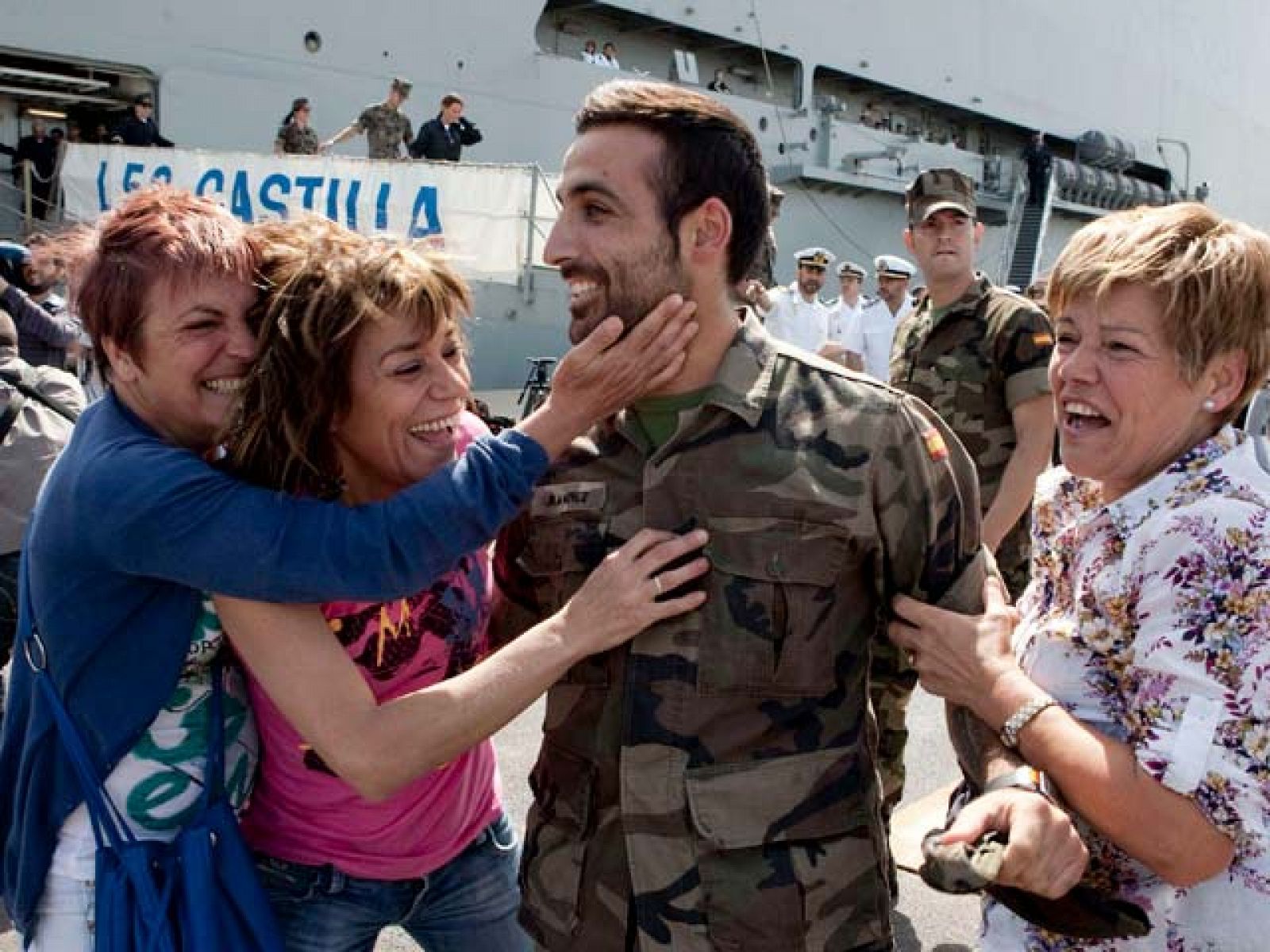 Los militares del Buque Castilla regresan de su misión en Haití después de 4 meses de trabajo