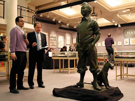 El cómic en RTVE.es - Subasta de 250 objetos de Tintín