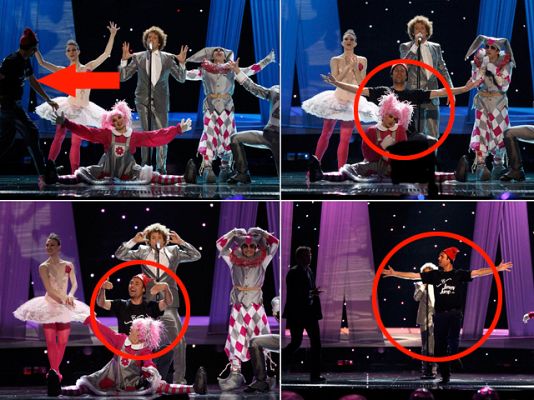 Eurovisión - Un espontáneo sabotea a Diges