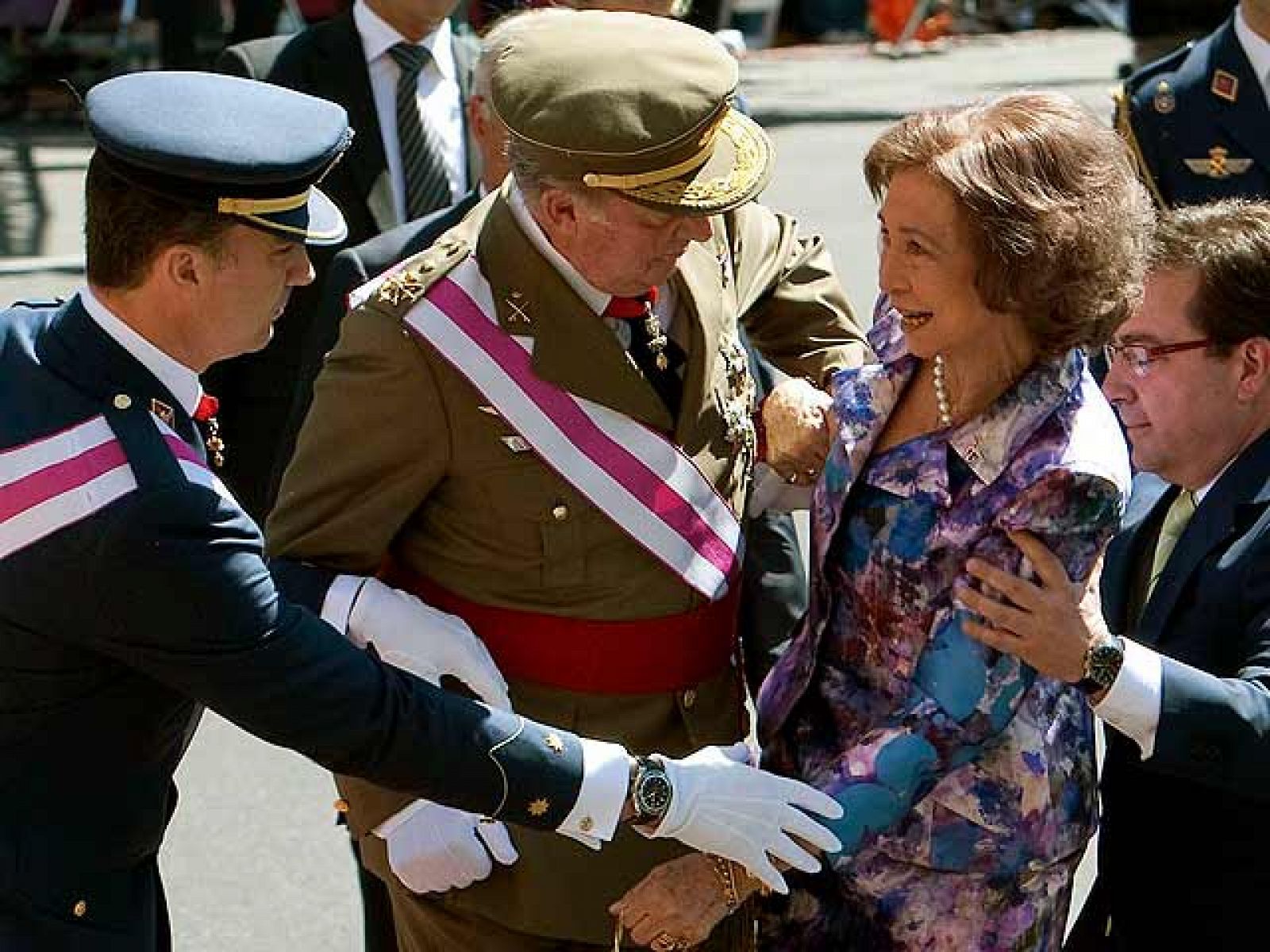 Tropezón de la Reina en el Día de las Fuerzas Armadas