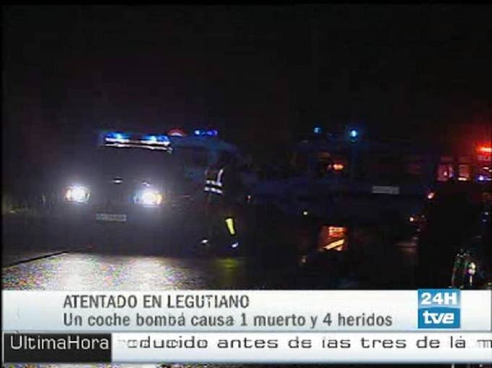 Las primeras imágenes del atentado de Legutiano.