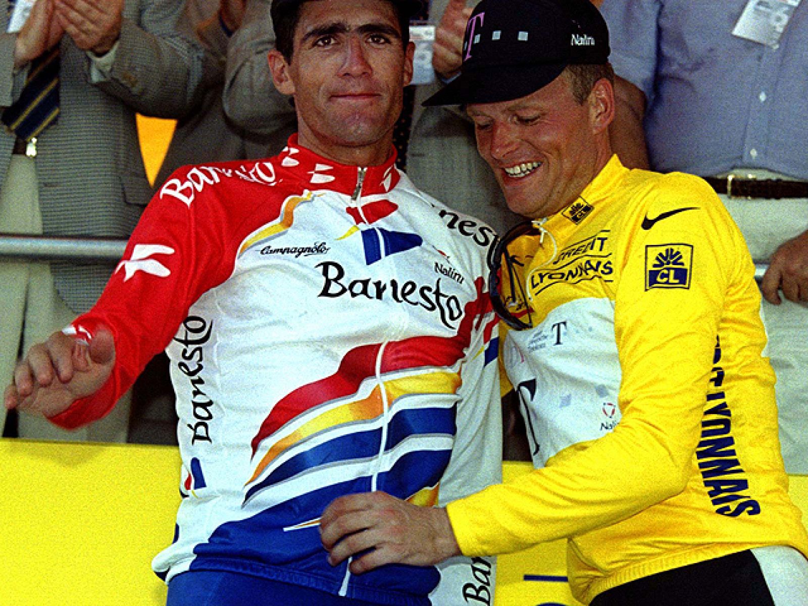 Después de machacar a Indurain en las etapas de montaña, el danés supo llegar a París con el maillot amarillo.