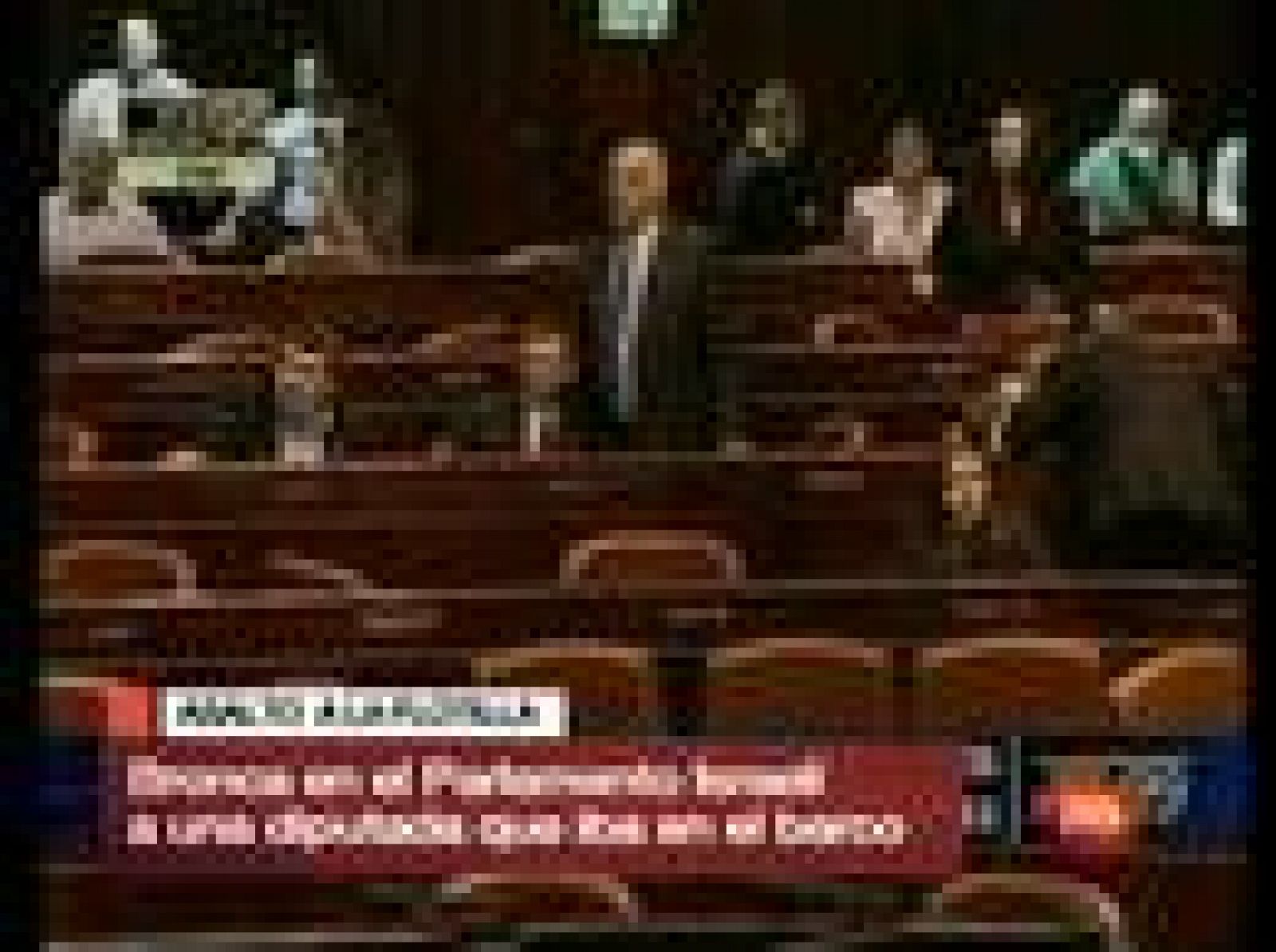 Tensa sesión en el parlamento israelí | Ver