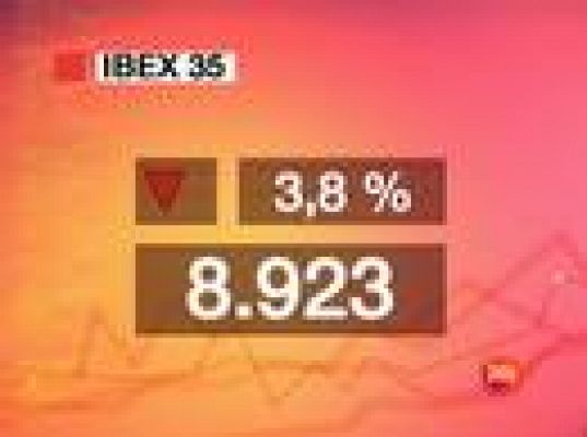 El Ibex 35 baja un 3,8%