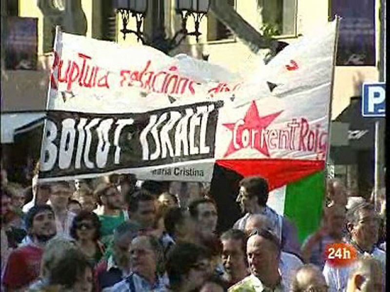 Protestas en Barcelona contra el ataque israelí