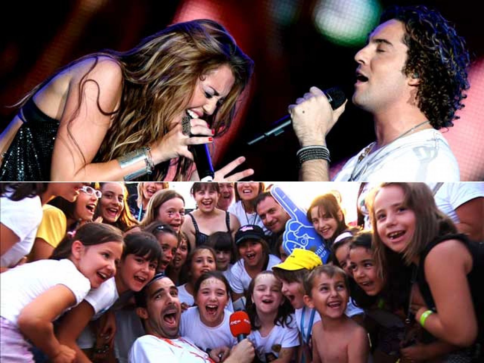 Miley Cyrus, el centro y el todo del día de la familia en Rock in Rio 2010