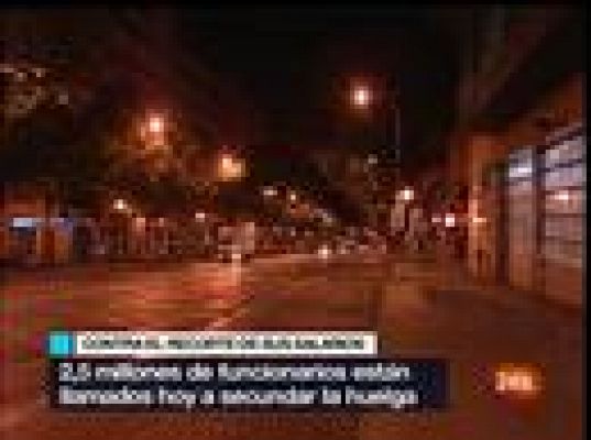  - Comienza la huelga de funcionarios