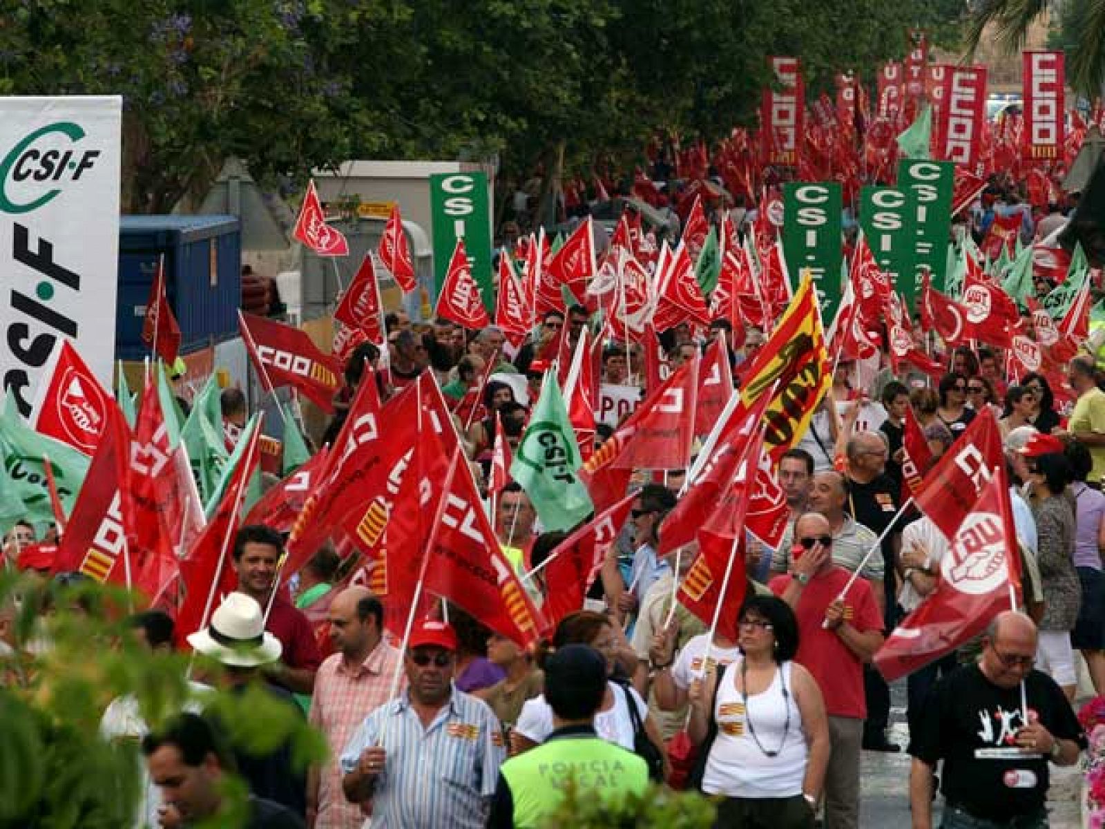 España vive una jornada de huelga en la función pública
