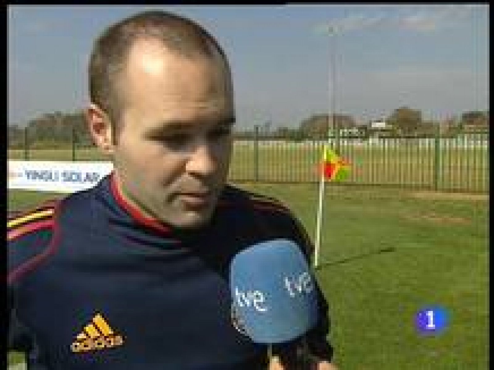 El internacional del Barça, Andrés Iniesta que esta mañana se ha entrenado al margen del grupo ha dicho sobre su recuperación a TVE que sus "sensaciones son muy buenas".