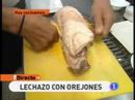 Lechazo con orejones