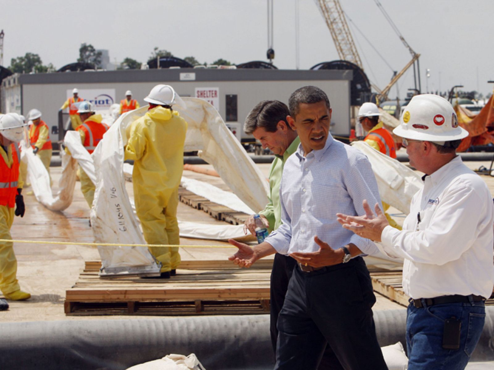 Obama ha visitado por cuarta vez la zona afectada por el vertido de crudo en el Golfo de México
