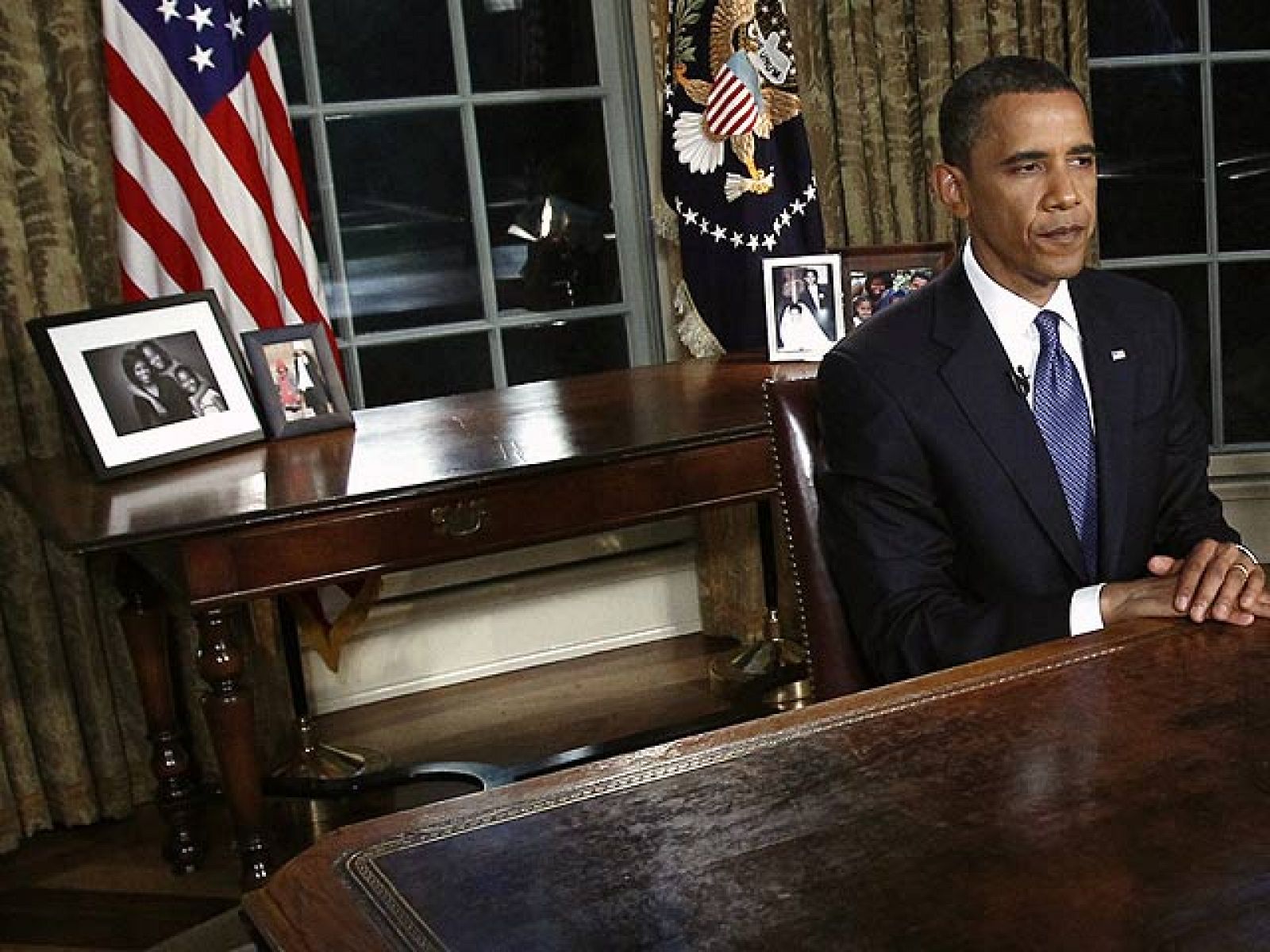 Obama habla del vertido desde el Despacho Oval