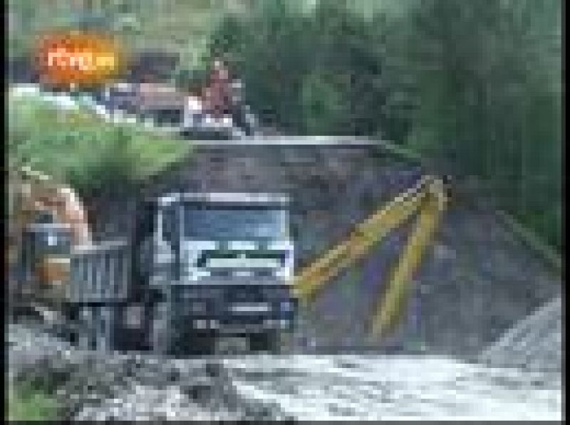 Evacuados por las lluvias en Asturias
