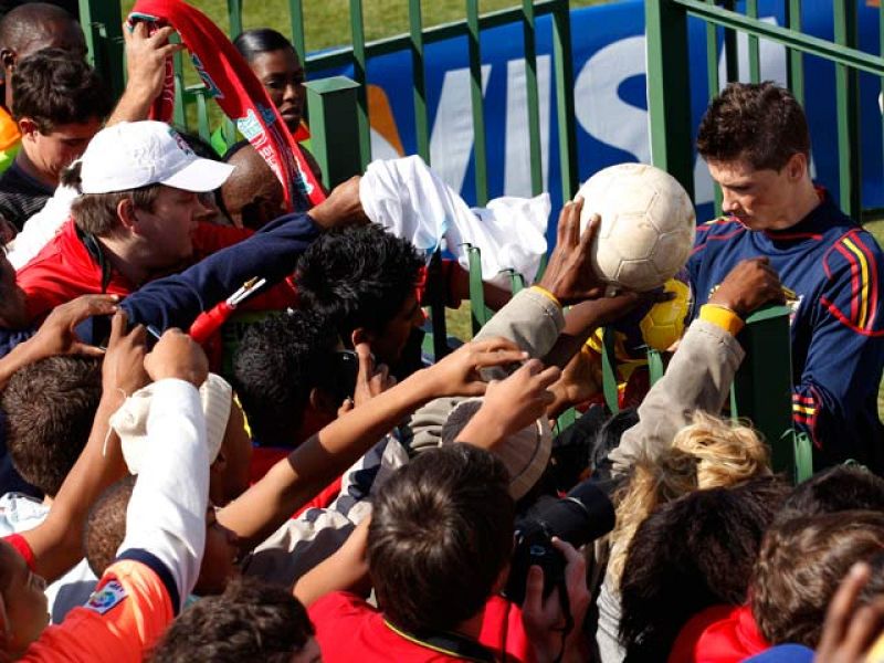  En Soweto, hay muchos seguidores de Fernando Torres.