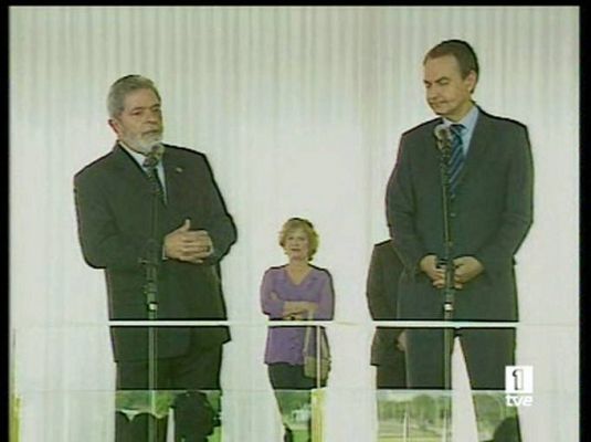 Zapatero, en Brasilia