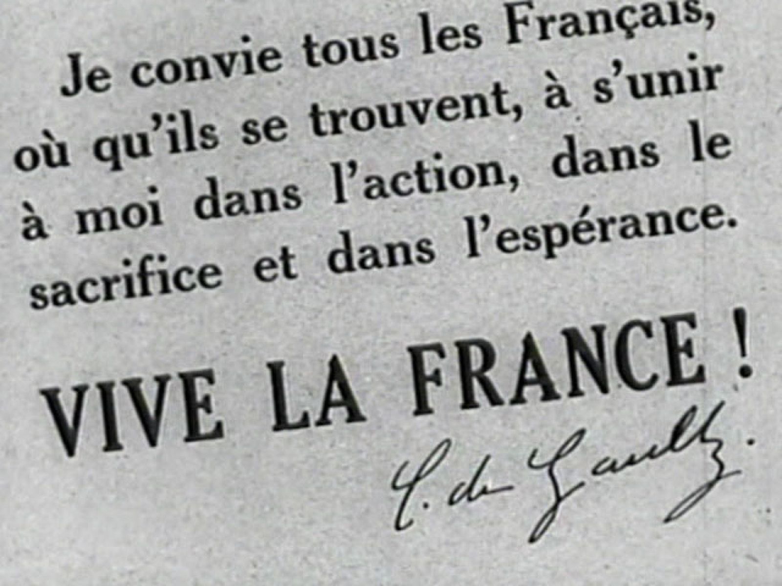 Un 18 de junio de 1940, el general De Gaulle hacía un llamamiento contra la ocupación nazi | Ver