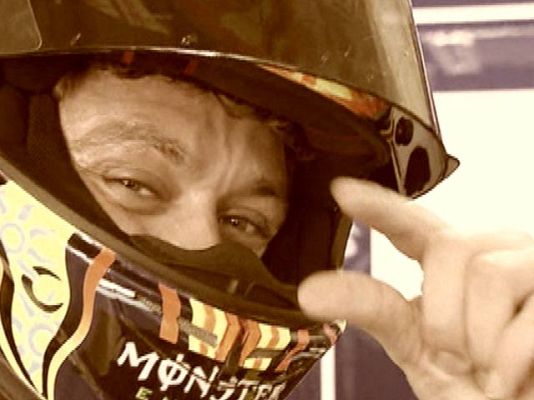  - El equipo de MotoGP, con Rossi