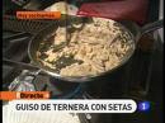 Guiso de ternera con setas