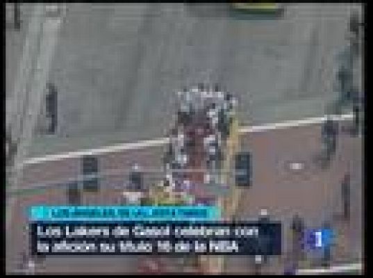 Baloncesto en RTVE - Los Lakers salen a la calle