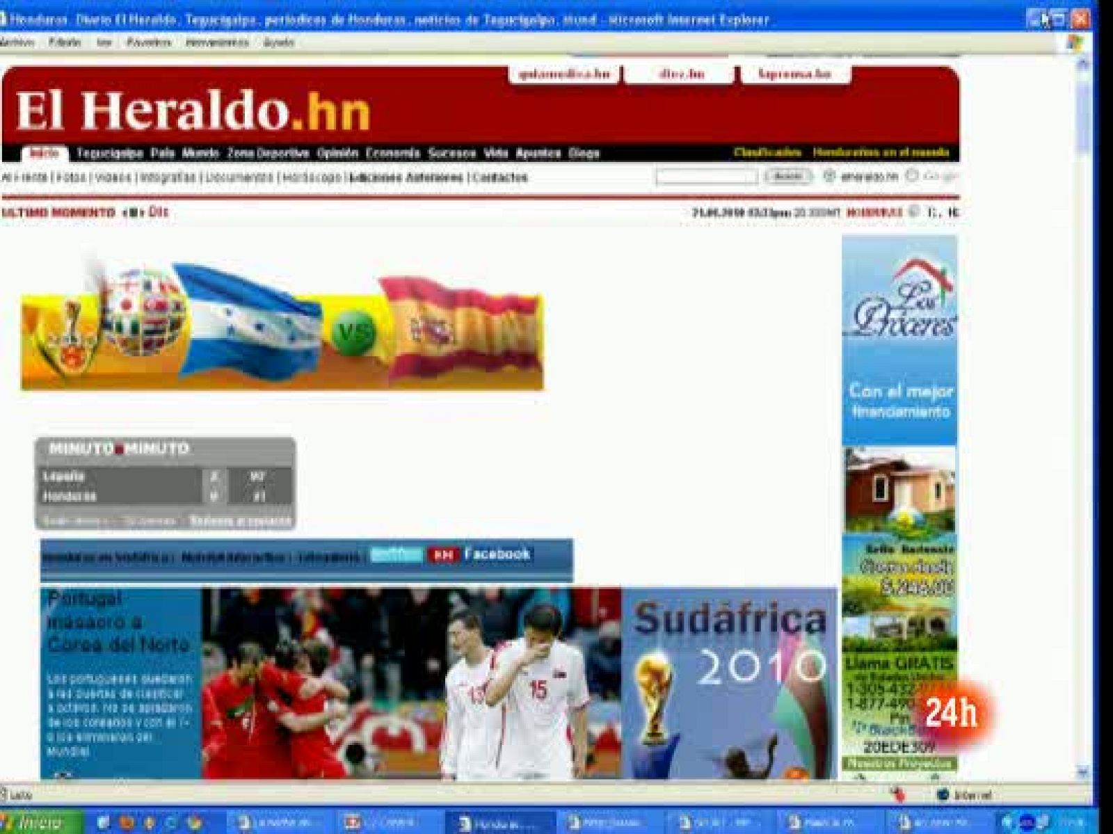 Honduras no soporta la furia española | Ver