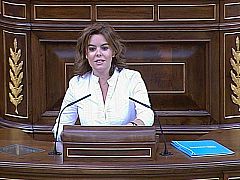 Soraya Sáenz de Santamaría: "Creemos que es necesaria una reforma laboral, pero no ésta"