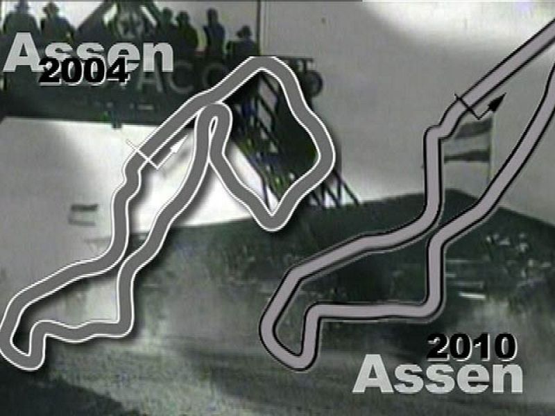 Pilotos como Lorenzo, Pedrosa o Toni Elías hablan del circuito de Assen, antes y después de su remodelación en 2004.