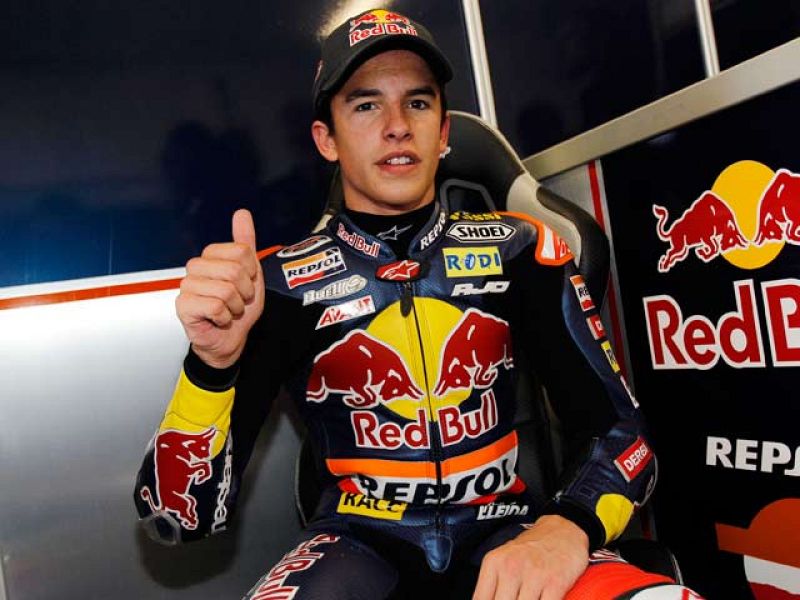 El piloto de 125cc Marc Márquez siempre ha estado muy bien acompañado en el Mundial.