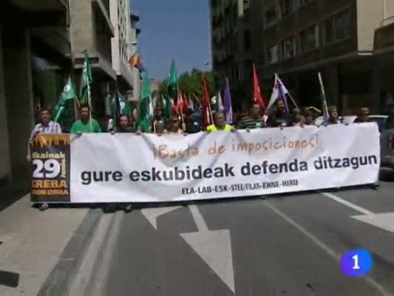 Al mediodía una manifestaci'