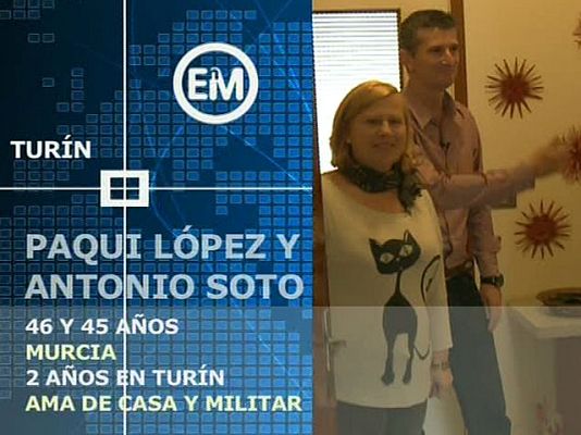 Españoles en el mundo - Turín - Paqui y Antonio