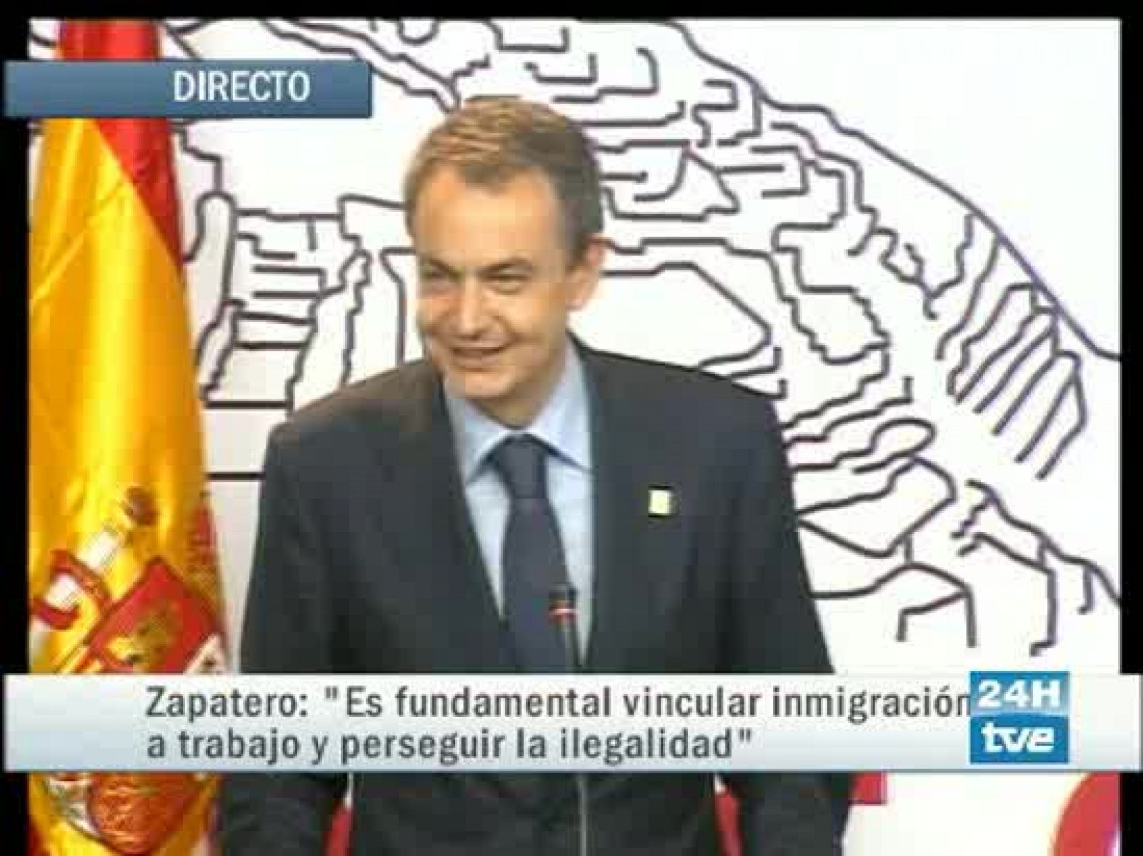 Zapatero habla sobre las relaciones entre la Unión Europea y la Comunidad Andina.