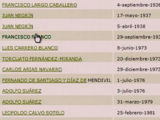  - Franco en la web de La Moncloa