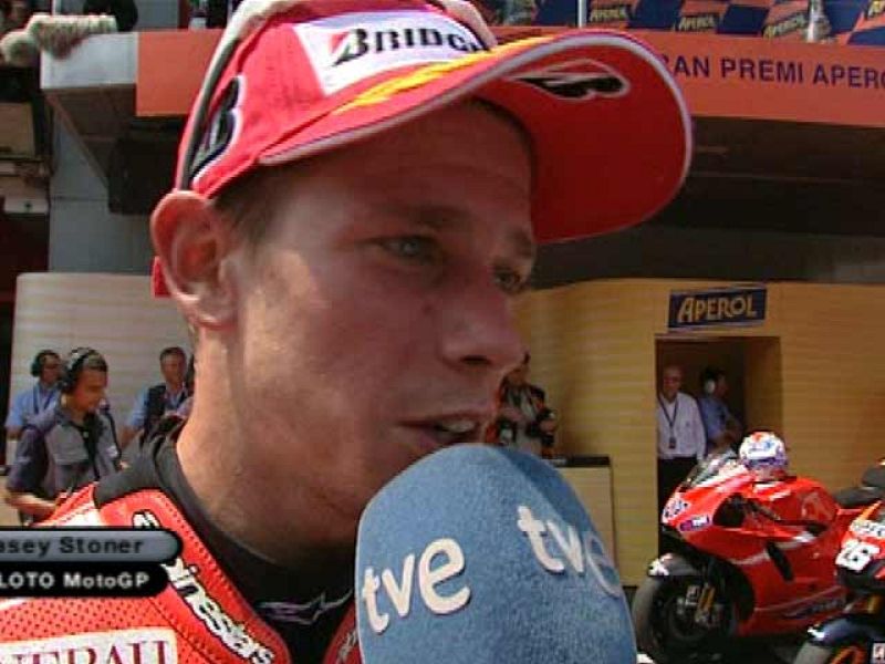 Stoner ha repetido en Montmeló tercer puesto, después de luchar por el segundo puesto con Dani Pedrosa.