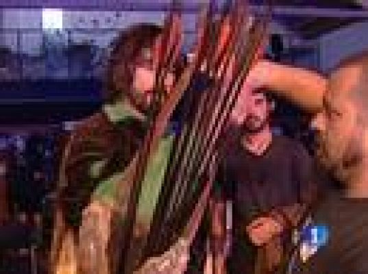  - En el rodaje de 'Mil cretinos'