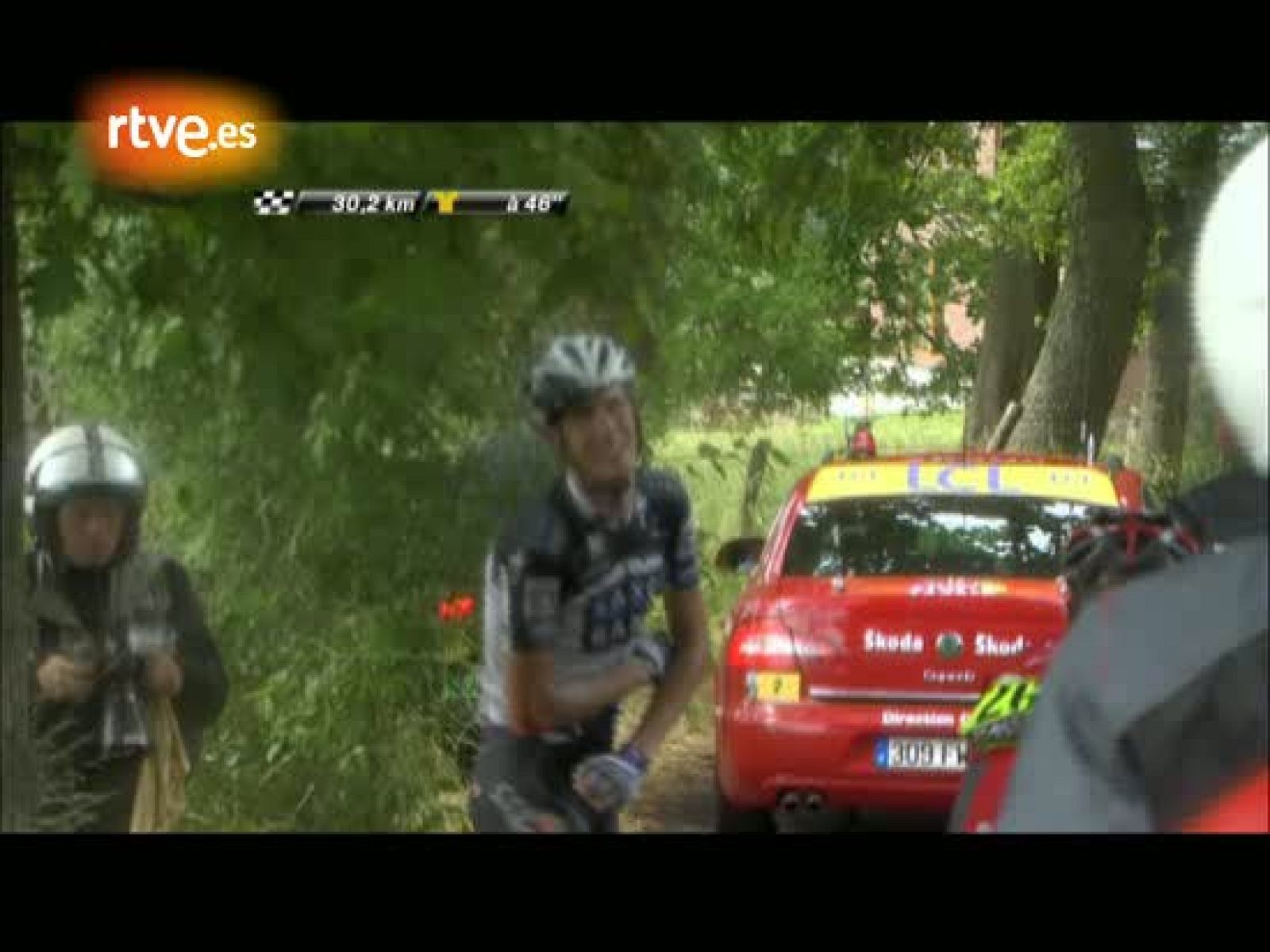 Andy Schleck se cae y da el susto | Ver